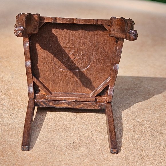 COPY - Chippendale Goebel Dollhouse Miniature Chair - Picture 7 of 14